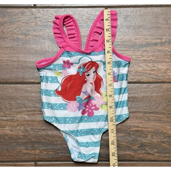 Disney My Little Mermaid Ariel Baby Swim Suit Sz 12 months 1 piece UPF 50+ - Picture 2 of 6